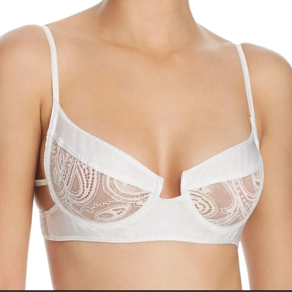 For Love & Lemons Unlined Underwire Bra Women's SZ M Sexy Feminine Coquette NWT